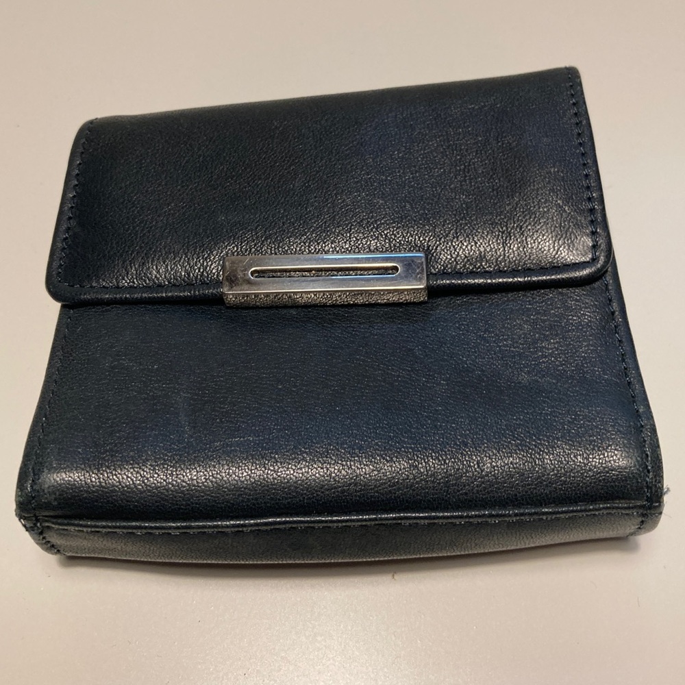 Vintage Princess Gardner genuine leather wallet blue